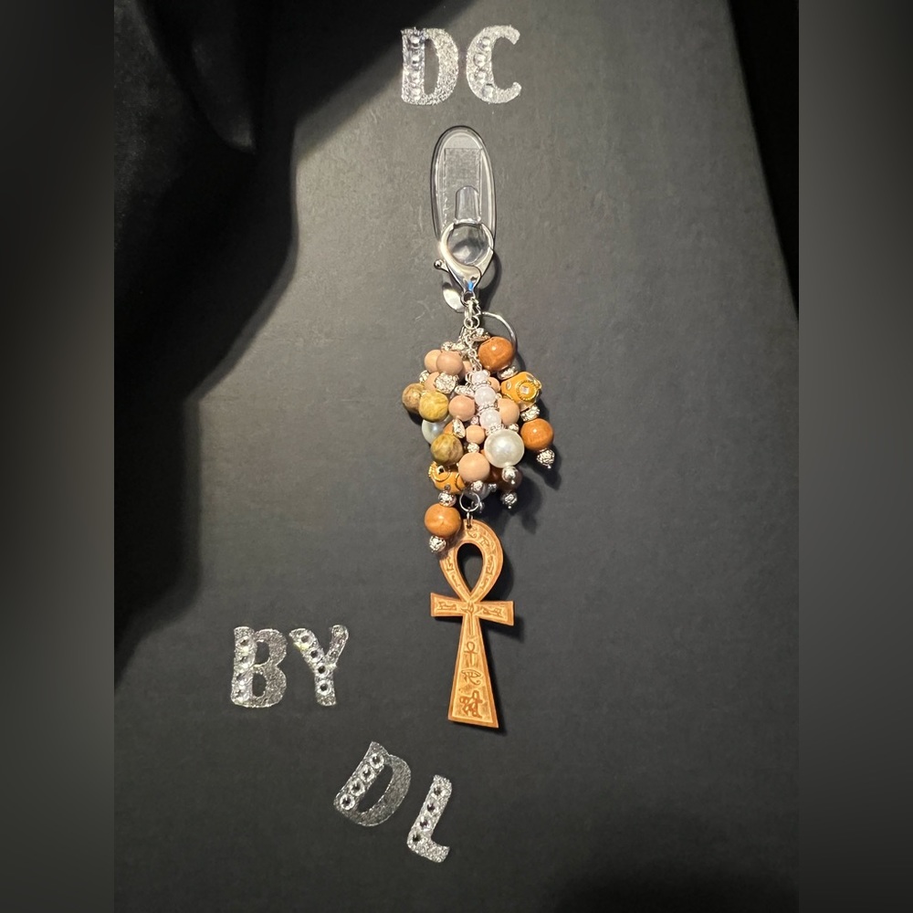 Natural Wood Ankh Charm
